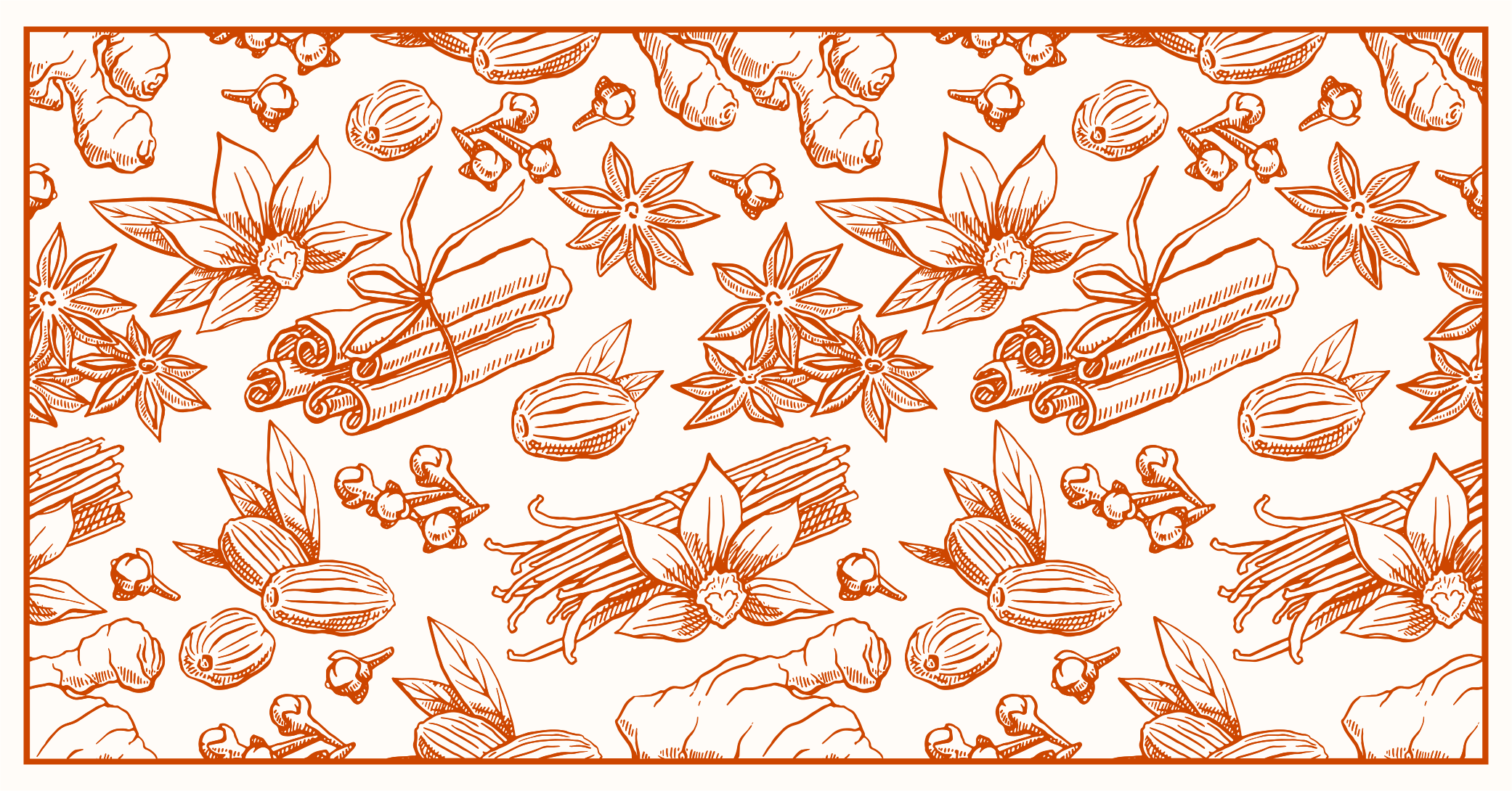 Brown spices kitchen floor tiles carpet - TenStickers