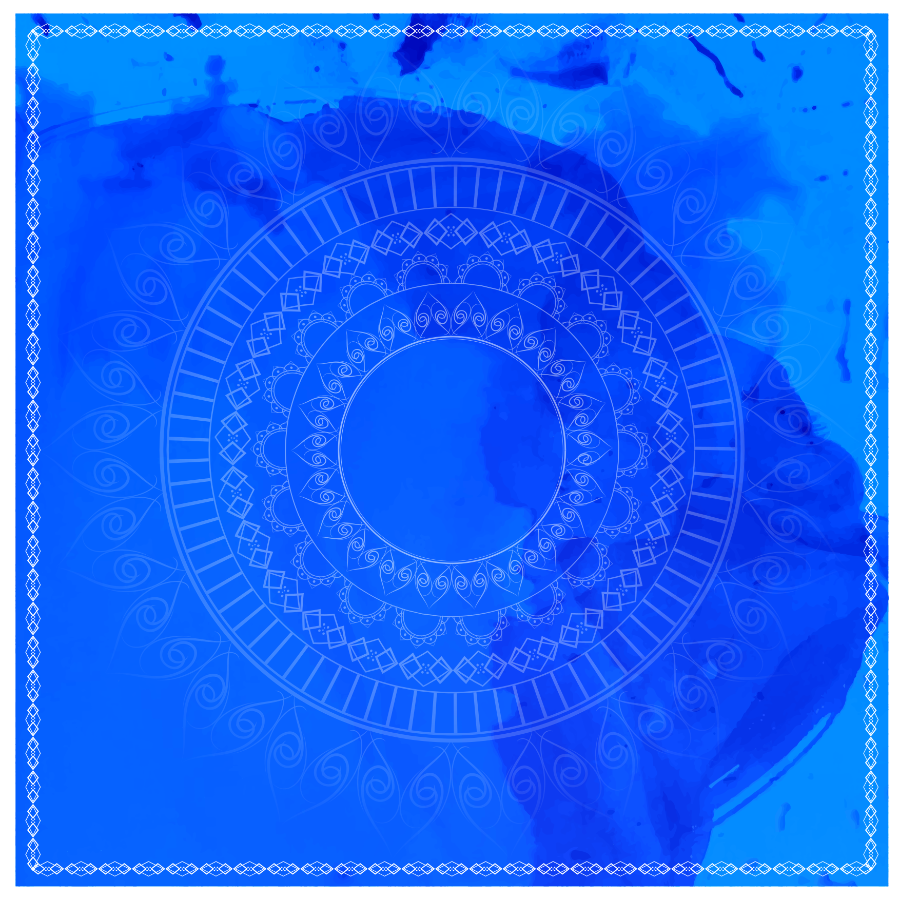Mandala rug for mindful meditation circle - TenStickers