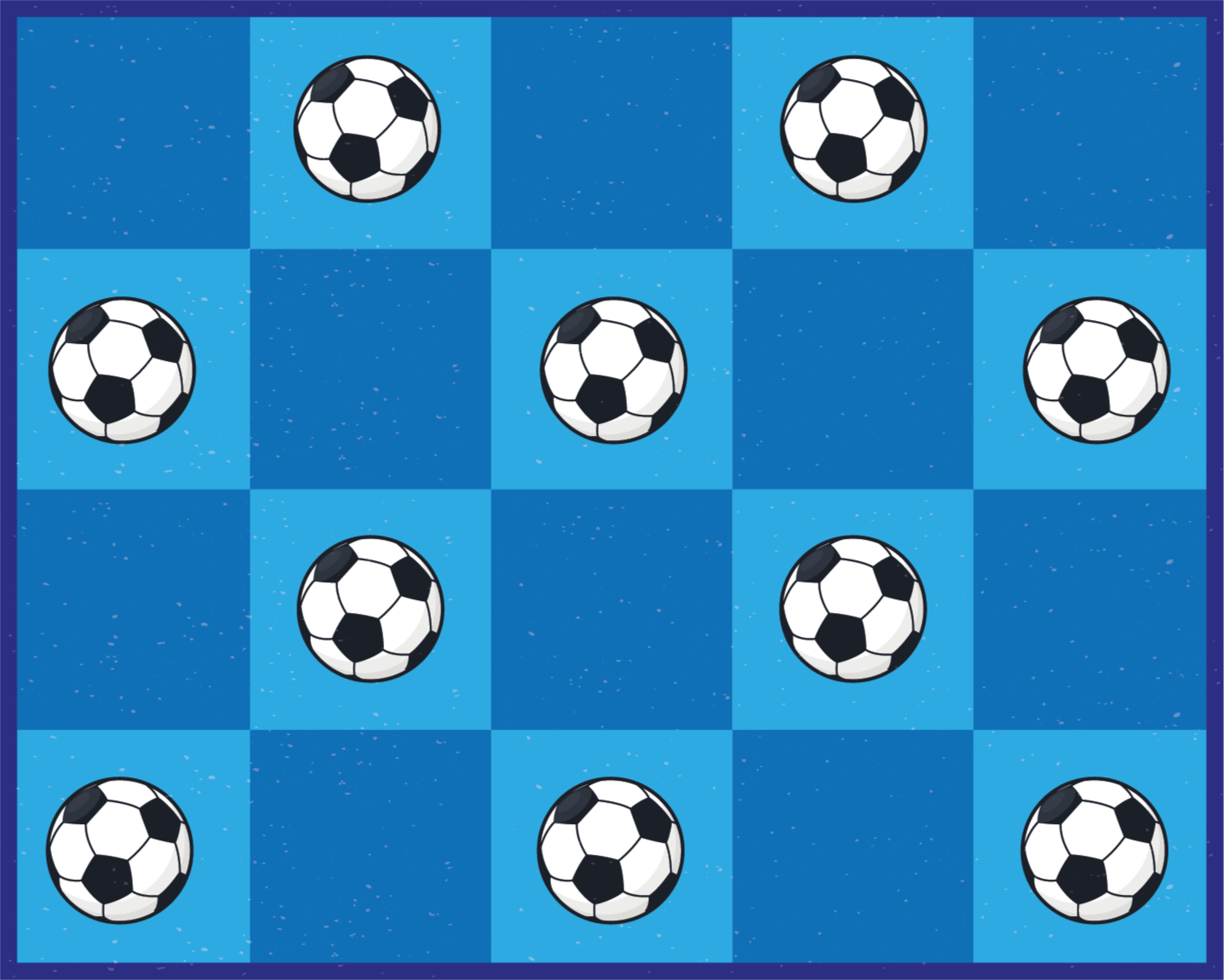 Soccer Patterned game rug - TenStickers