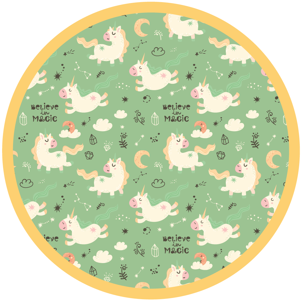 Magical Unicorns kids carpet - TenStickers