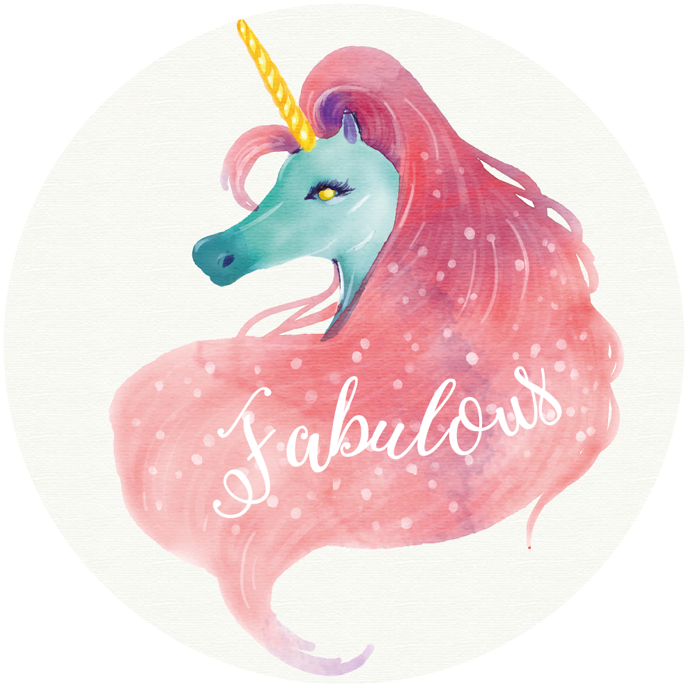 water color unicorn background - TenStickers
