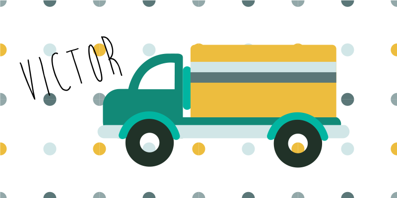 Customizable Truck custom floor mat - TenStickers