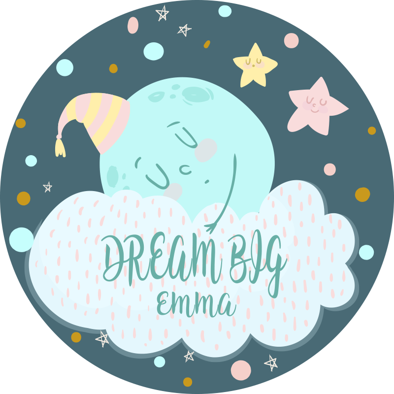 Dreamy Moonlight custom floor mat - TenStickers