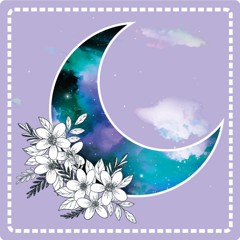 Celestial Blossoms floral rug - TenStickers