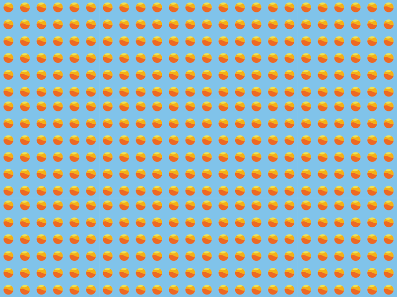 Sunshine Oranges Pattern wood effect rug - TenStickers