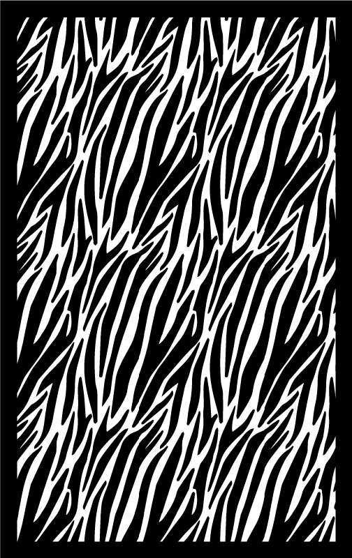 zebra effect animal print vinyl rug - TenStickers