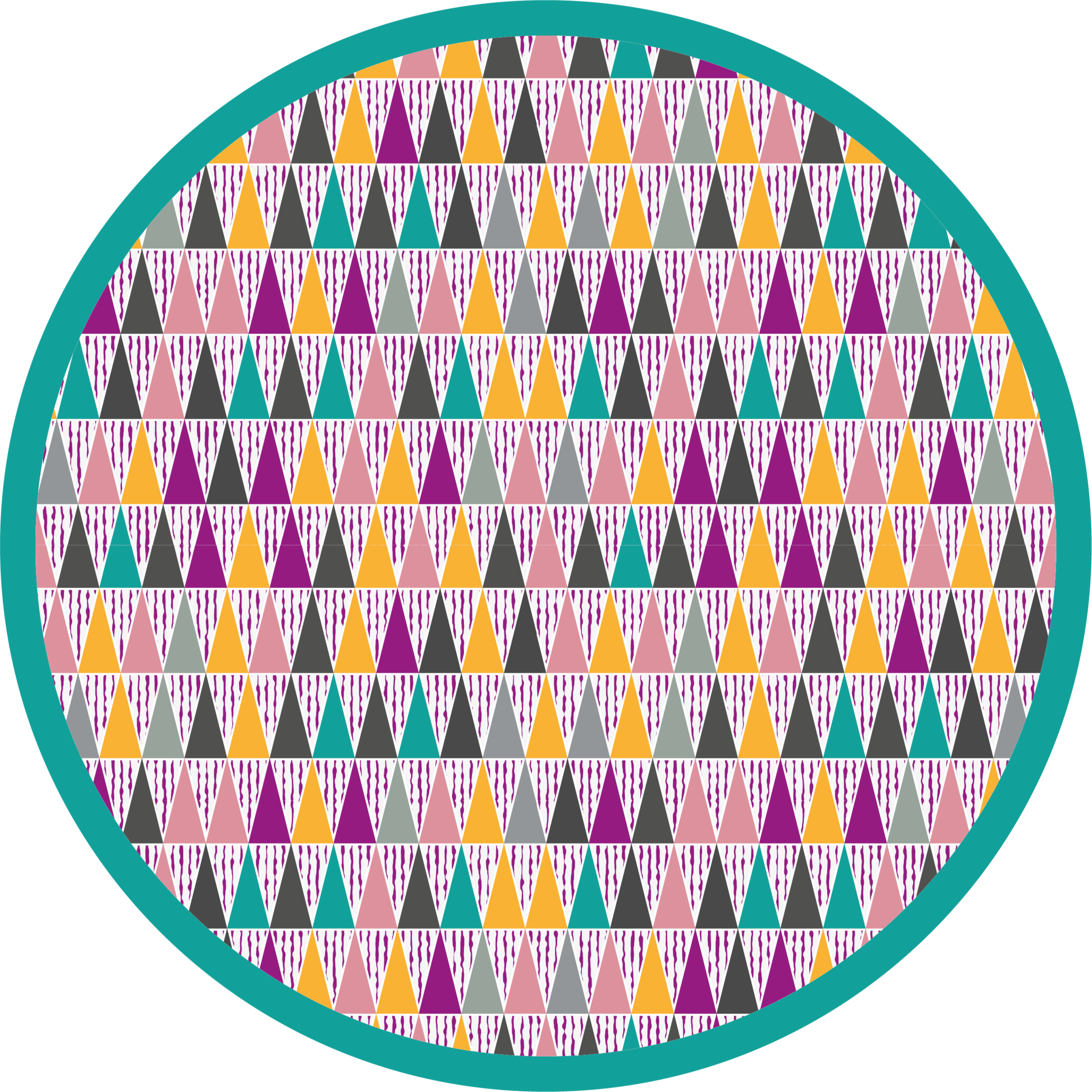 Scandinavian intense colors nordic vinyl rug - TenStickers