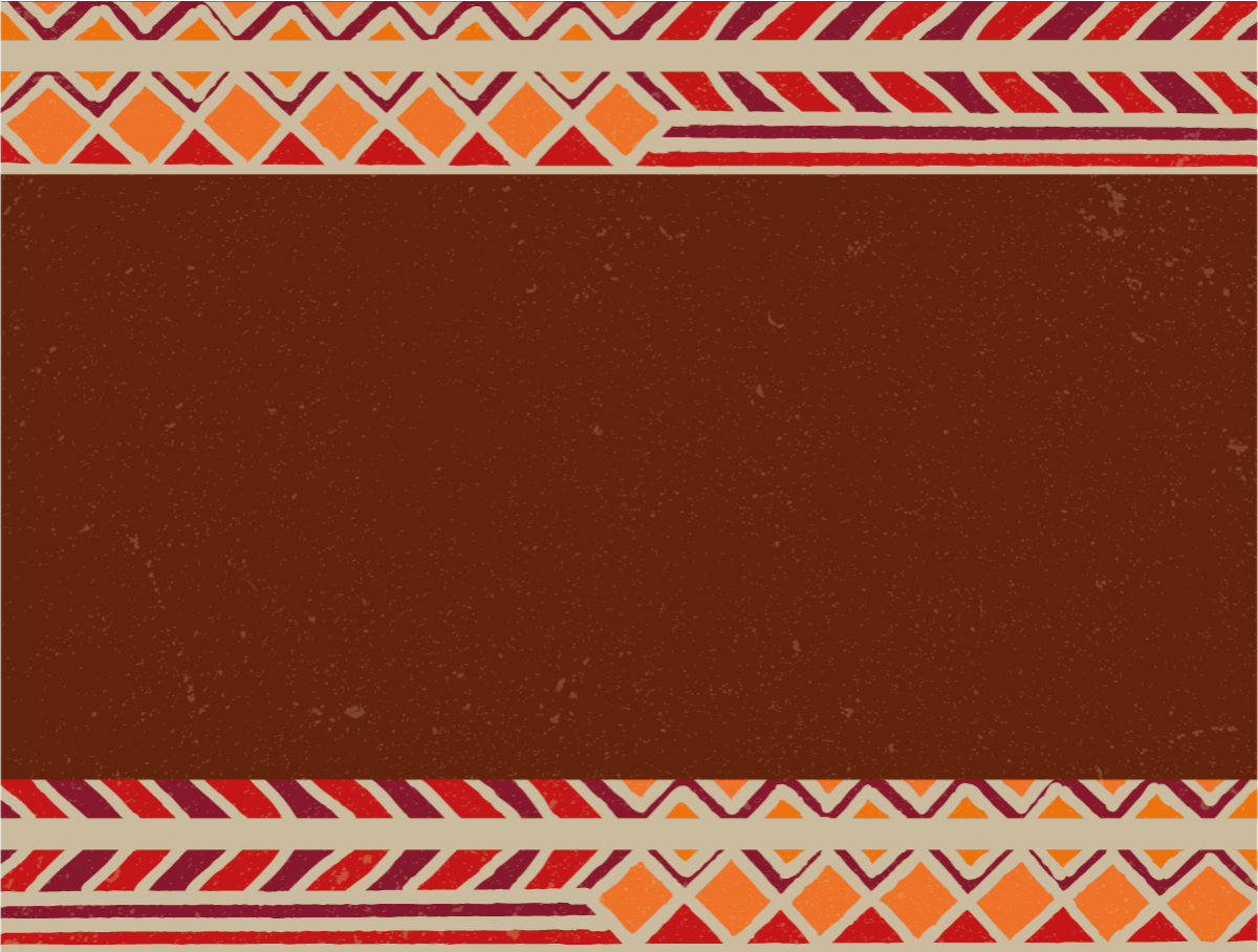 Ethnic rug with ethnic border design - TenStickers