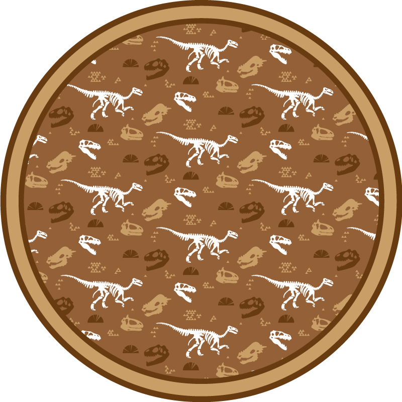 Kids rug with dinosaur designs - TenStickers