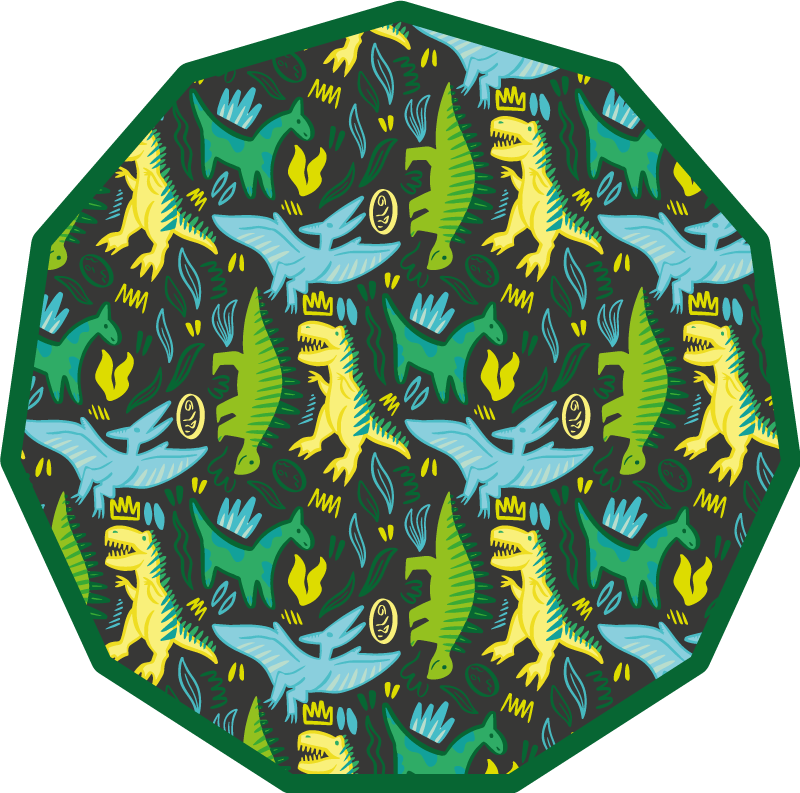 Dinosaur Footprints kids carpet - TenStickers
