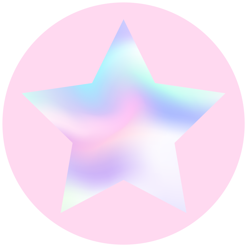 Star rug in soft pastel star gradient - TenStickers