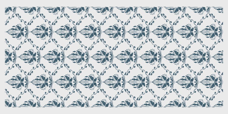 Elegant Foliage Motif tile carpet - TenStickers