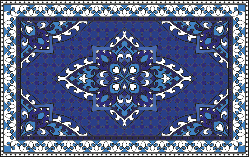 Mosaic rug mosaic symmetry - TenStickers