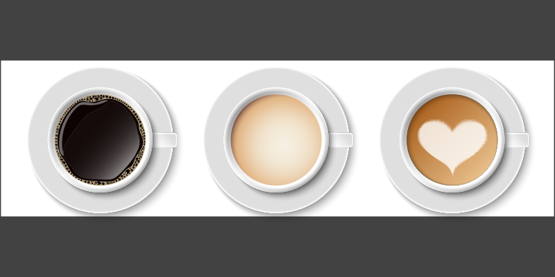 Coffee Cups Runner kitchen mat - TenStickers