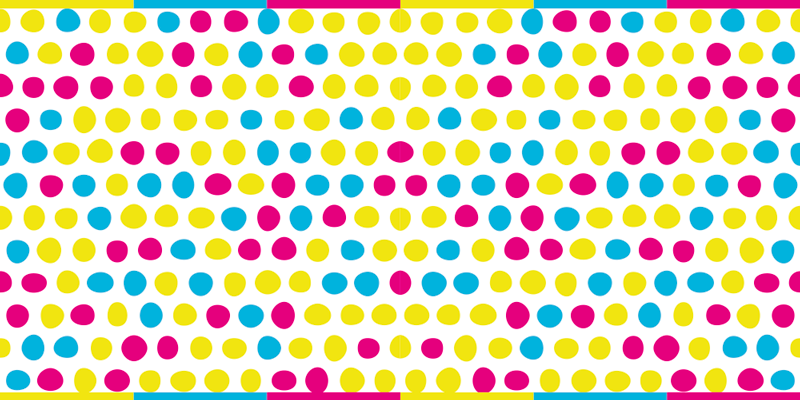 Polka Dot Array stripes rug - TenStickers