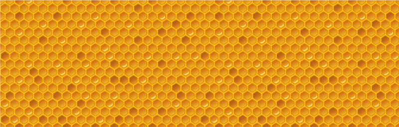 Honeycomb concept kitchen mat - TenStickers