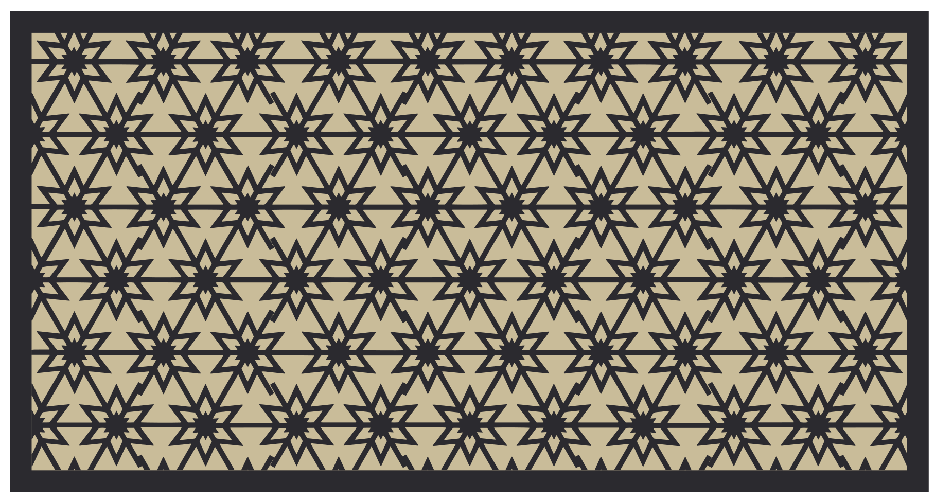 Starburst Pattern dining room rug - TenStickers