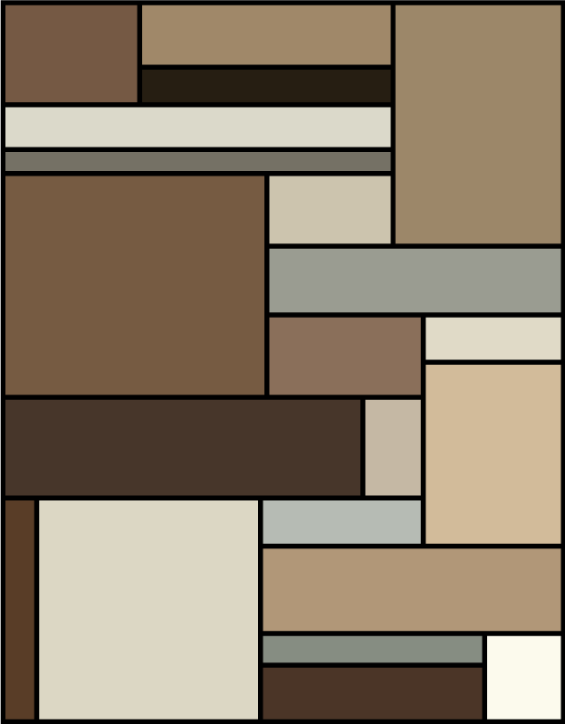 Contemporary Geometric Layers modern rug - TenStickers