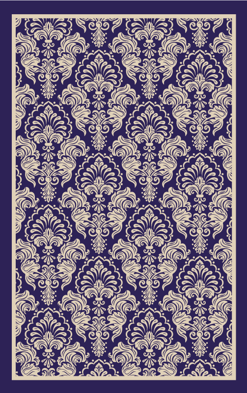 Victorian baroque pattern Vinyl rug - TenStickers