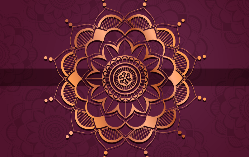 Mandala rug mandala floor decoration - TenStickers