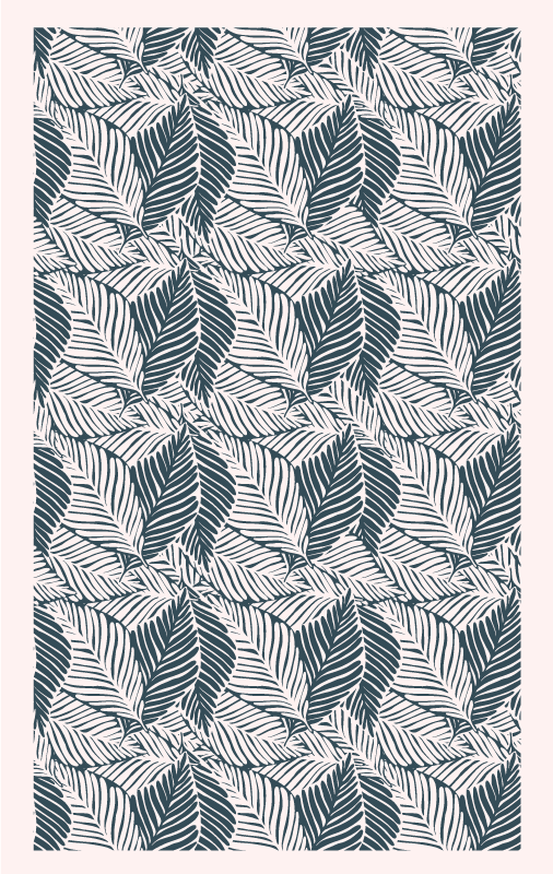 Lush Leaf Patterns nature rug - TenStickers