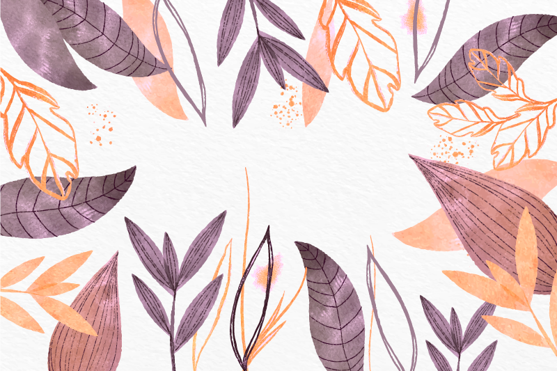 Elegant leaf patterns bedroom carpet - TenStickers