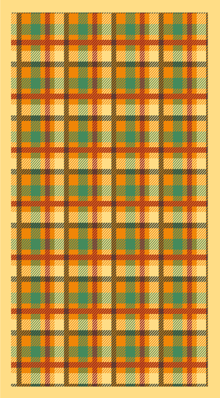 Tartan Plaid Pattern stripes rug - TenStickers