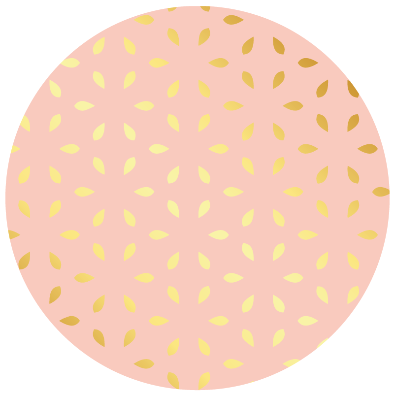 Pastel Petal Pattern floral rug - TenStickers