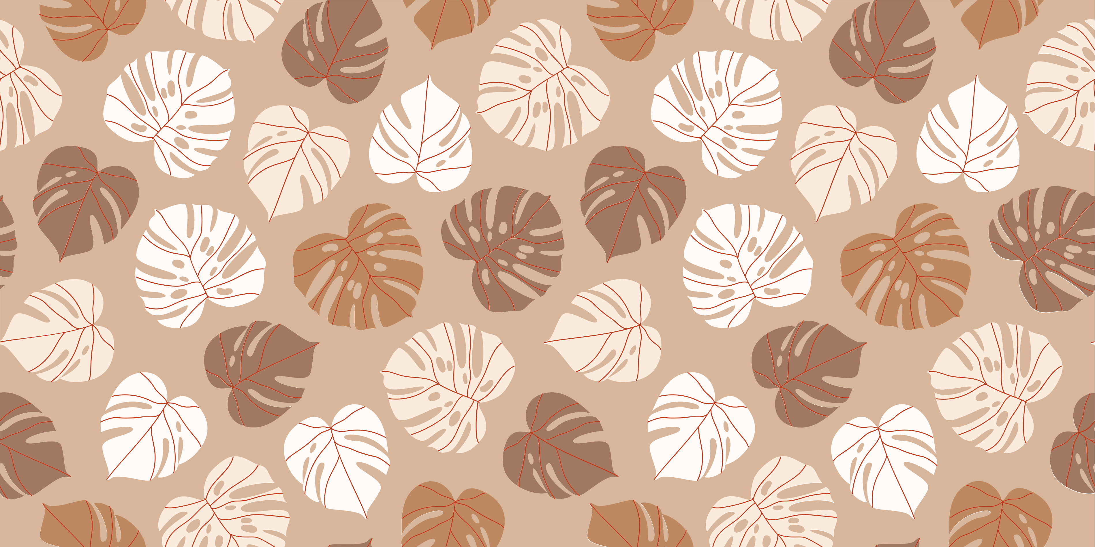 Monstera Delight floral rug - TenStickers