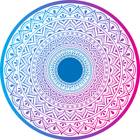 Mandala rug mandala circular design - TenStickers