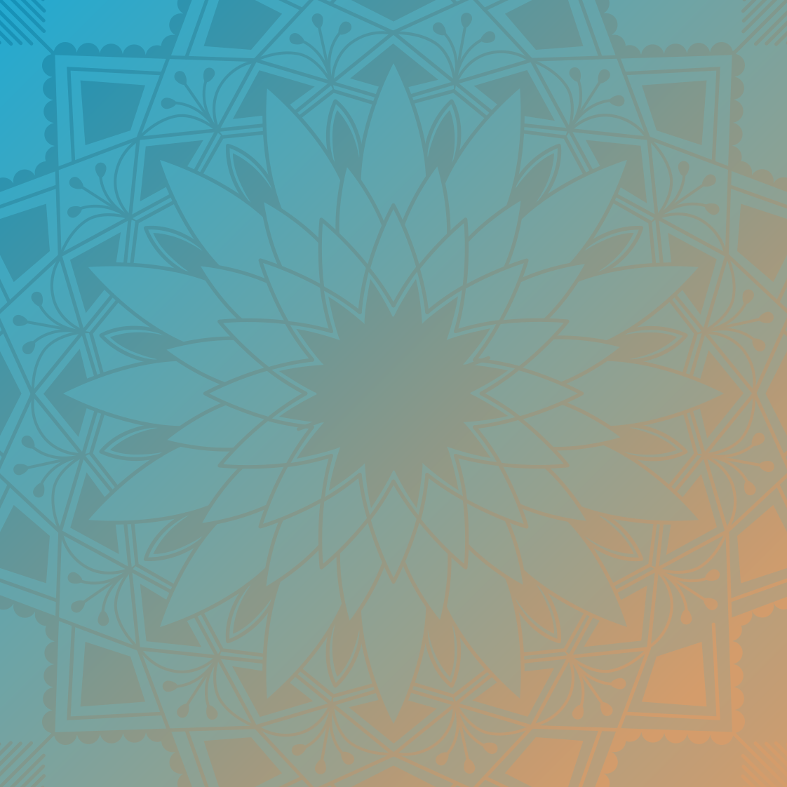 Mandala rug in gradient design - TenStickers
