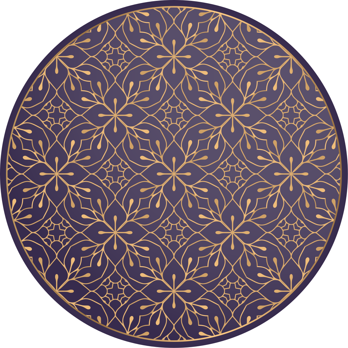 Mandala rug floral elegance - TenStickers