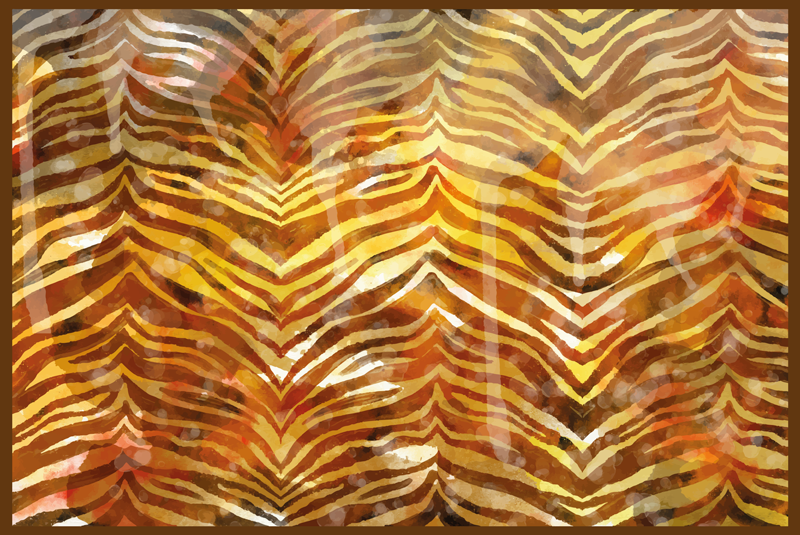 Zebra watercolor texture animal print vinyl rug - TenStickers