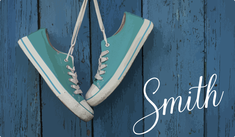 Sneakers Personalization texture rug - TenStickers