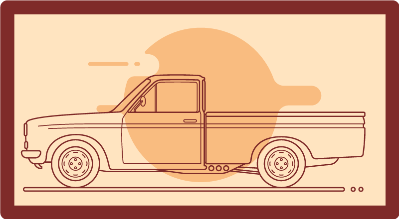 Toy Vehicle Illustration kids carpet - TenStickers