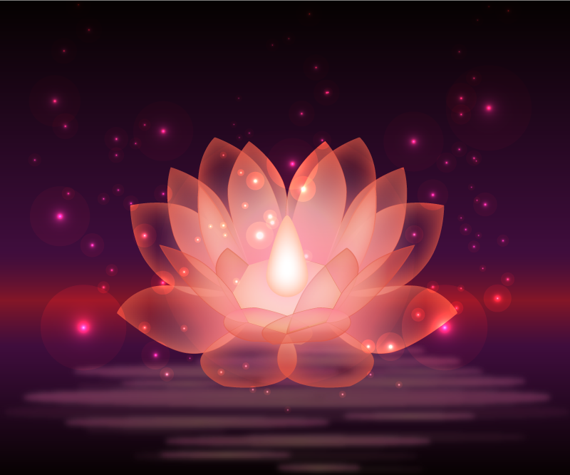 Cosmic Lotus Design mandala rug - TenStickers