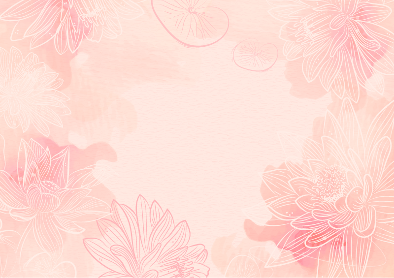 Lotus oink tones floral rug - TenStickers