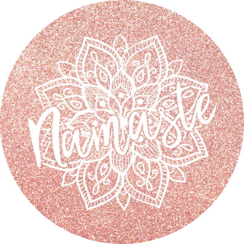 Mandala rug with namaste design - TenStickers