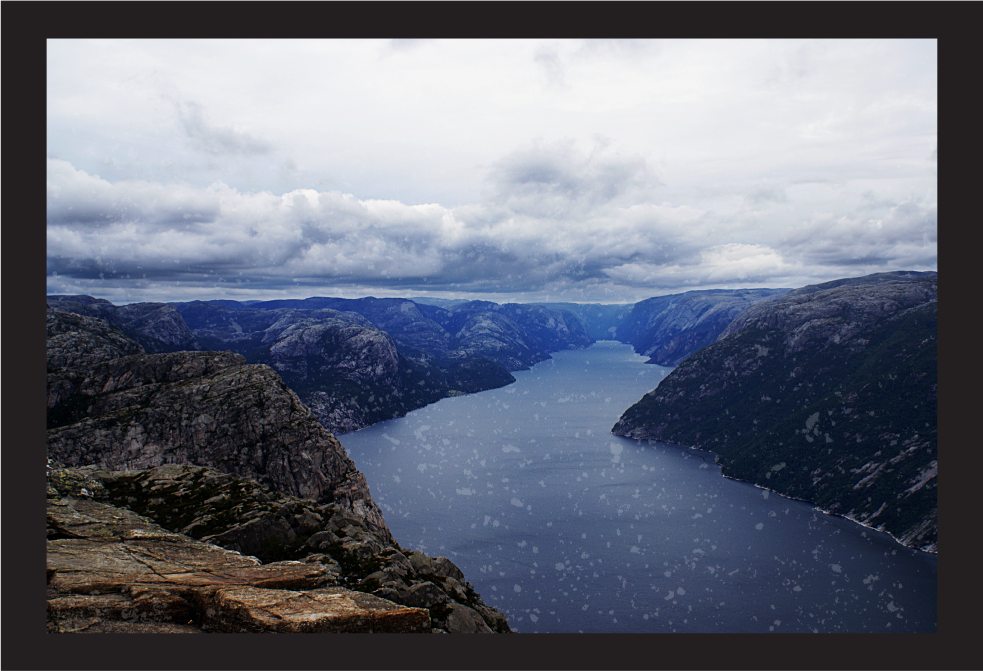 Aerial Fjord View nature rug - TenStickers