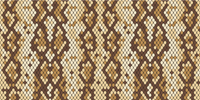 Snake skin print animal print vinyl rug - TenStickers