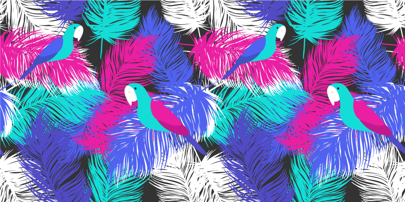 Tropical Toucan animal mat - TenStickers
