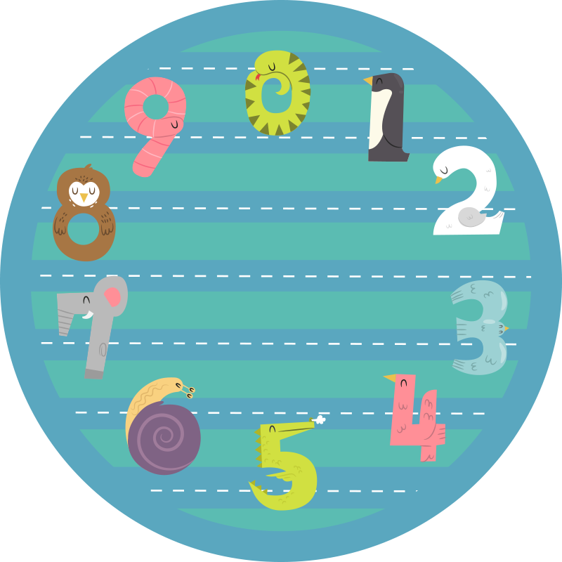 Circular Racetrack kids carpet - TenStickers