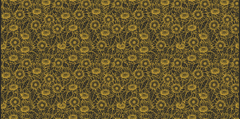 Botanical Complexity floral rug - TenStickers