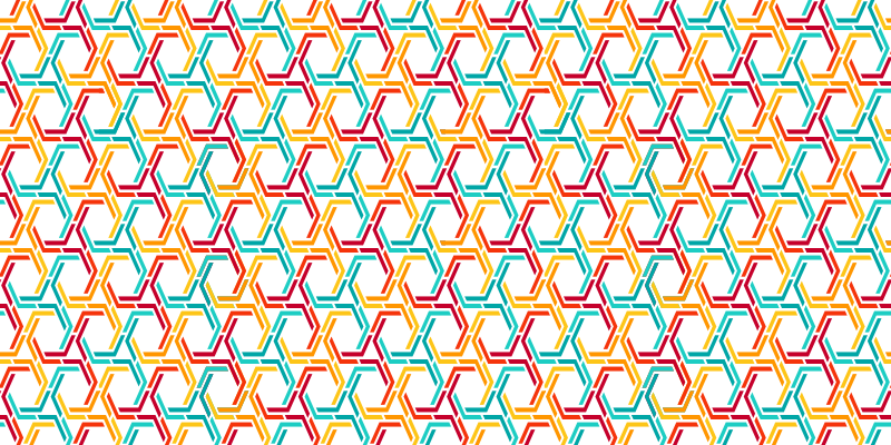 Interlocking Pattern geometric rug - TenStickers