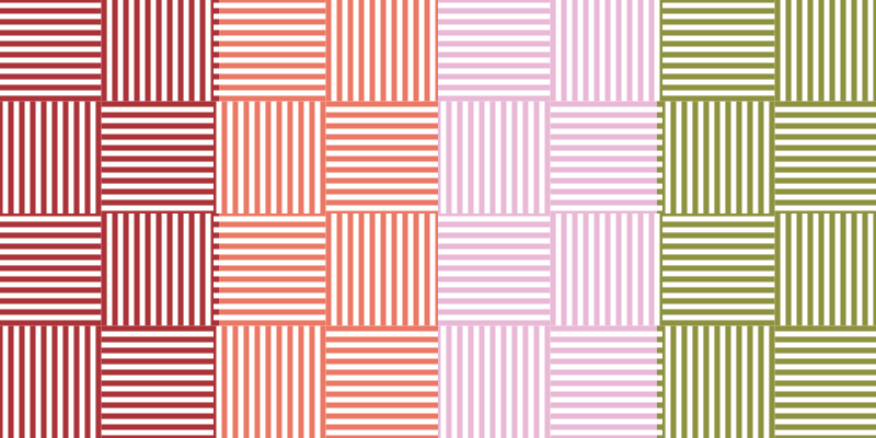 Striped Color Blocks stripes rug - TenStickers