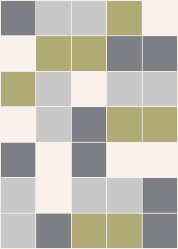 Modern Grey and yellow geometric rugs - TenStickers