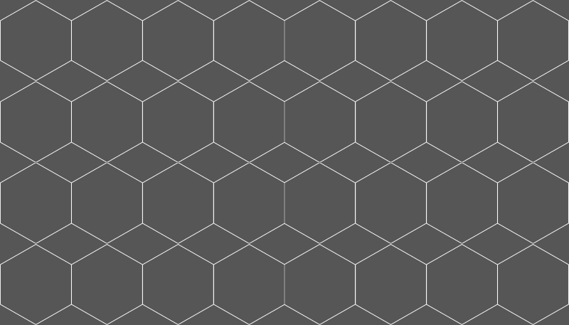 Hexagonal Tiles tile carpet - TenStickers