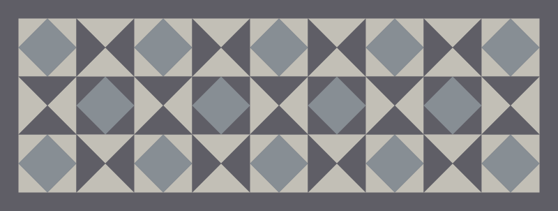 Geometric rug with geometric shapes design - TenStickers