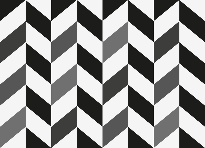 Chevron Contrast geometric rug - TenStickers