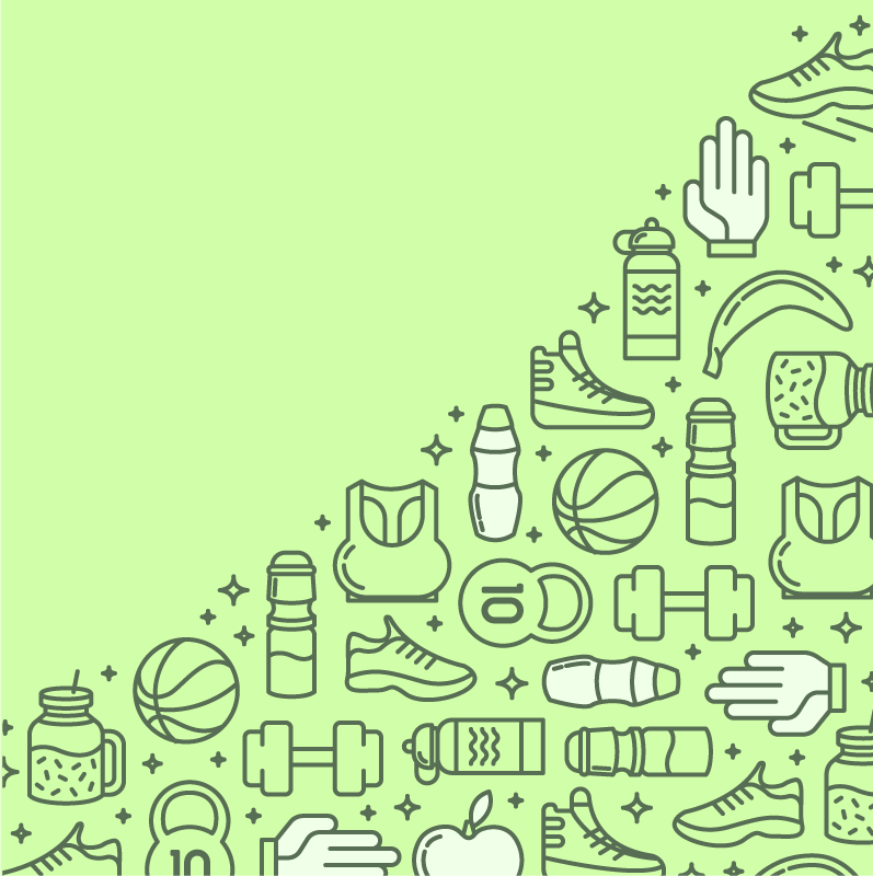 Fitness Paraphernalia kids rug - TenStickers